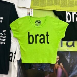 Brat (Charli XCX) Baby Tee NWT